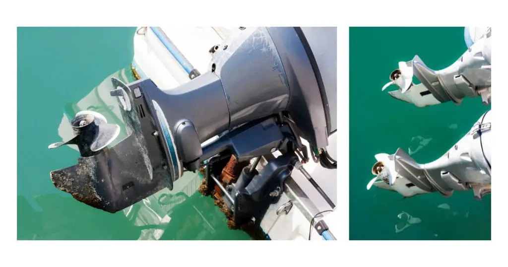 Outboard Engines Mostly White in Color
